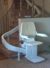  Wisconsin  Madison  WI  Milwaukee  WI Curve STAIR LIFT Electric Stairlift Chair Curve round 