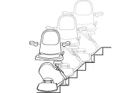  Wisconsin  Madison  WI  Milwaukee  WI Acorn Stairlift fitted with Electronic and mechanical braking systems